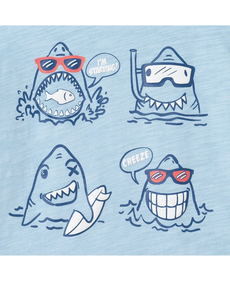 Andy & Evan Toddler Boys Toddler/Child Short Sleeve Tee French Terry Set