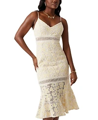 Guess Women's Clarise Lace Sleeveless Midi Dress
