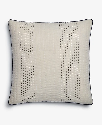 Oake Pick Stitch Decorative Pillow, 22" x 22", Exclusively at Macy's