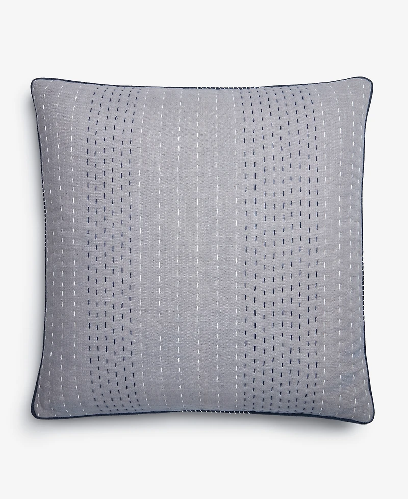 Oake Pick Stitch Decorative Pillow, 22" x 22", Exclusively at Macy's