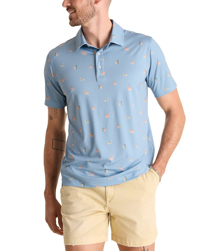 Chubbies Men's the Barkin' Up Wrong Tree Performance Polo Shirt