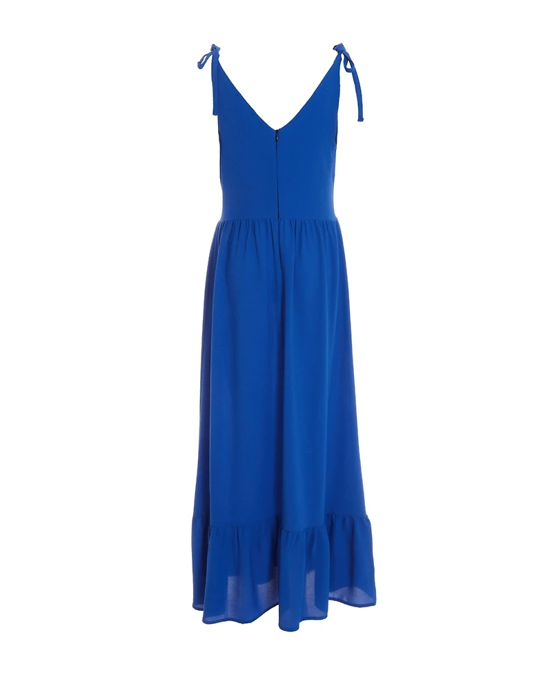 Quiz Women's Bubble Crepe Tie Detail Maxi Dress