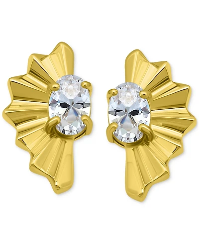 Giani Bernini Cubic Zirconia Fan Stud Earrings