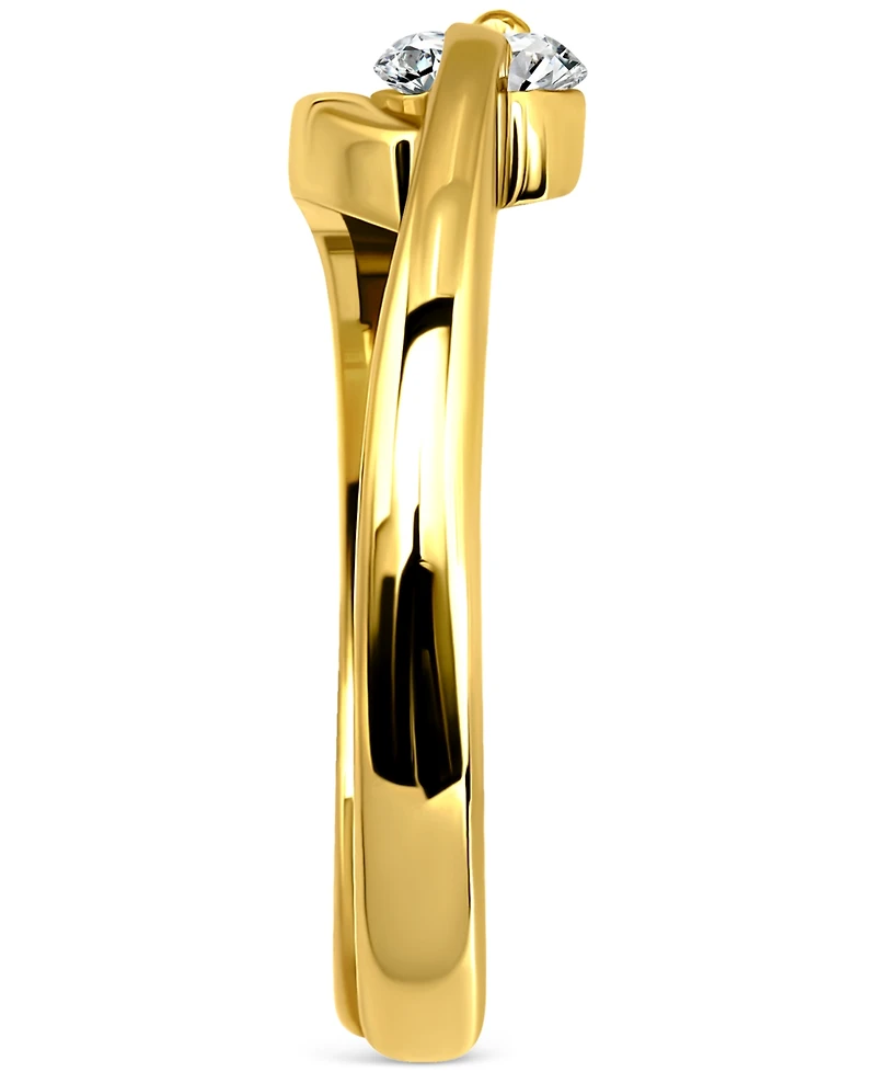 Giani Bernini Cubic Zirconia Bypass Adjustable Toe Ring Sterling Silver (also 18k Gold-Plated Silver), Exclusively at Macy's