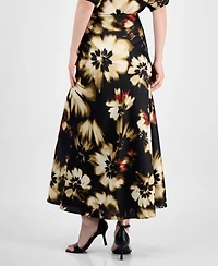 Anne Klein Women's Printed Pull-On Maxi Skirt