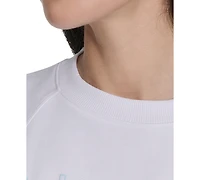 Calvin Klein Performance Women's Sleeveless Puff-Logo Cropped Top