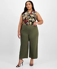 Anne Klein Plus Pull-On High-Rise Pants