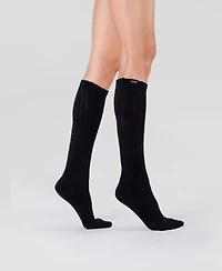 Lechery Women's Scrunch Slouchy Woven Tab Socks