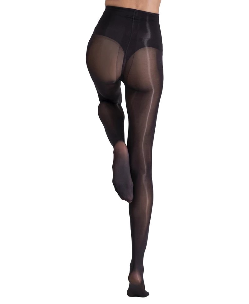 Lechery Women's Lustrous Silky Shiny 40 Denier Semi-Opaque High-Waist Pantyhose Tights SKU11003
