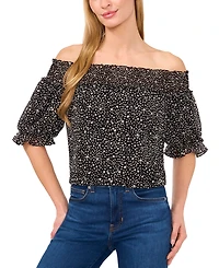 CeCe Women's Short-Sleeve Off-The Shoulder Blouse