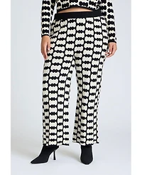 Eloquii Plus Intarsia Sweater Pant