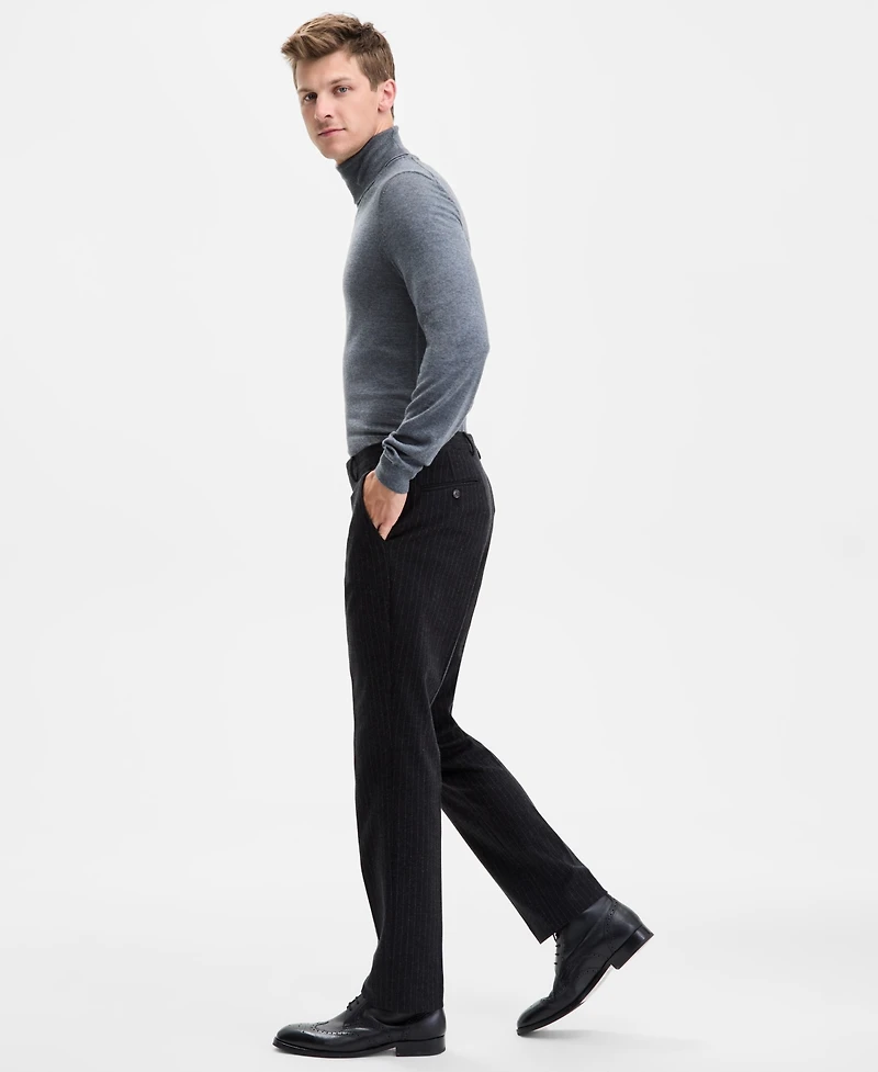 Tommy Hilfiger Men's Modern-Fit Knit Pinstripe Suit Separate Pants