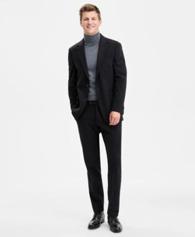 Tommy Hilfiger Mens Modern Fit Knit Pinstripe Suit Separates