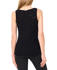 CeCe Women's Cotton Crewneck Sleeveless Sweater Tank Top