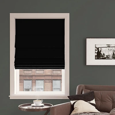 Pryer Textured 100% Blackout Cordless Roman Shade