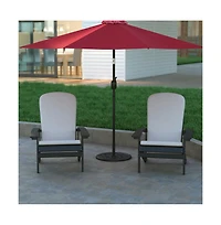 Universal Cement Patio Umbrella Base - Weatherproof - 19.25" Diameter