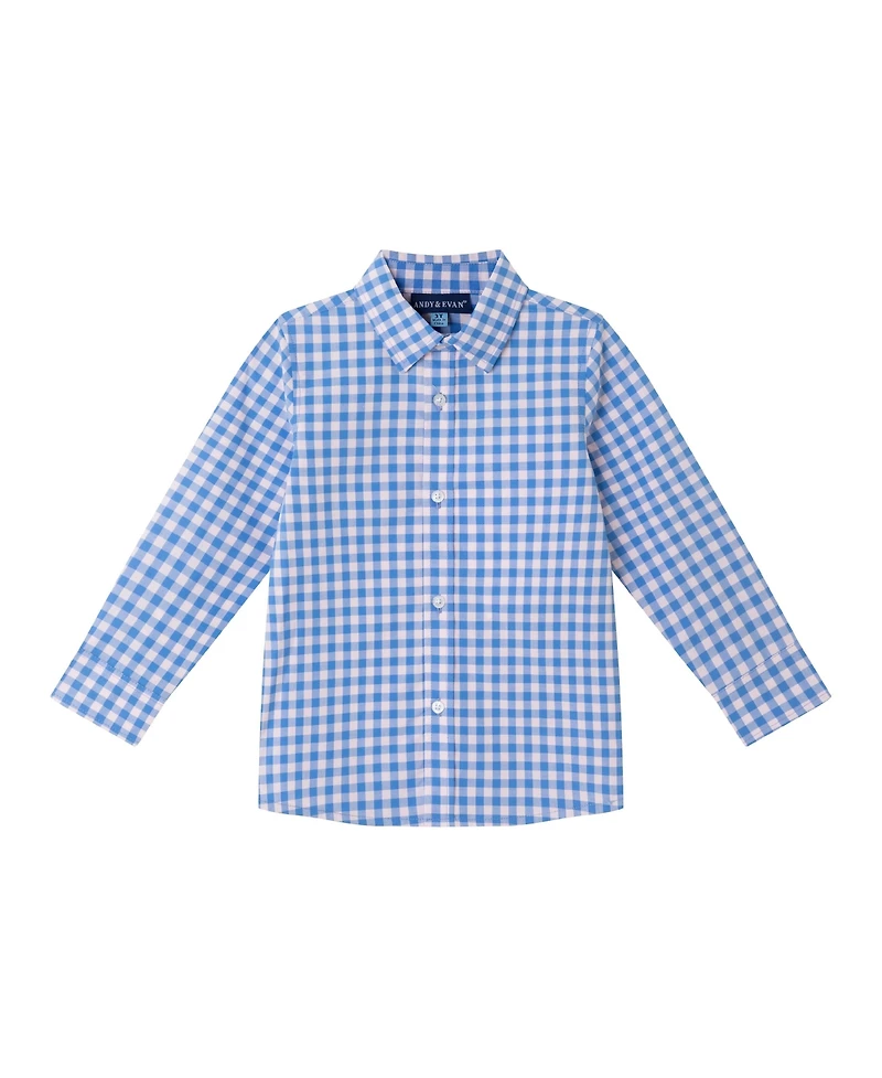 Andy & Evan Big Boys Toddler/Child Long Sleeve Buttondown & Pant Set