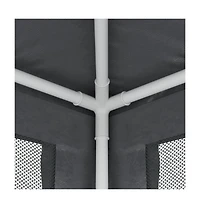 Party Tent with 4 Mesh Sidewalls Anthracite 9.8'x9.8' Hdpe
