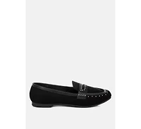 Lumina Penny Strap Studded Loafers Women