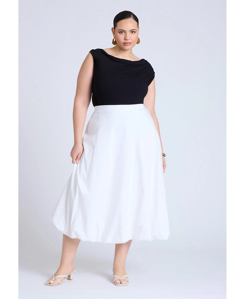 Eloquii Women's Maxi Bubble Skirt