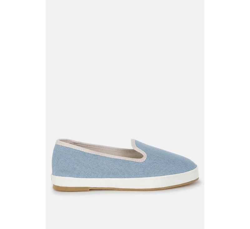 Palin Denim Slip On Loafers