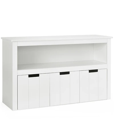 Kid Toy Storage Cabinet 3 Drawer Chest with Wheels Large Storage Cube Shelf