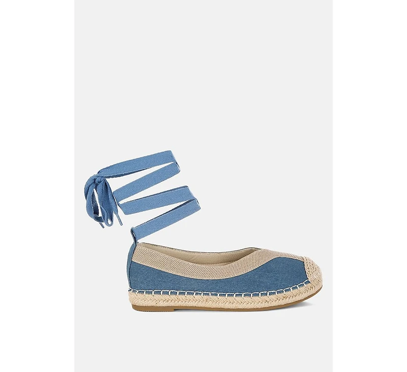 Nalya Detachable Lace Up Espadrille Sandals