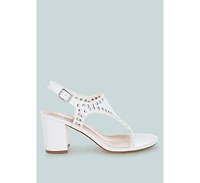 Nerina Studded Genuine Leather Sandals