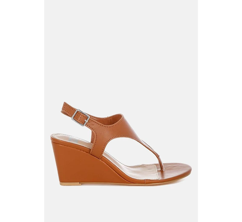 Wami Real Leather Wedge Heel Sandals