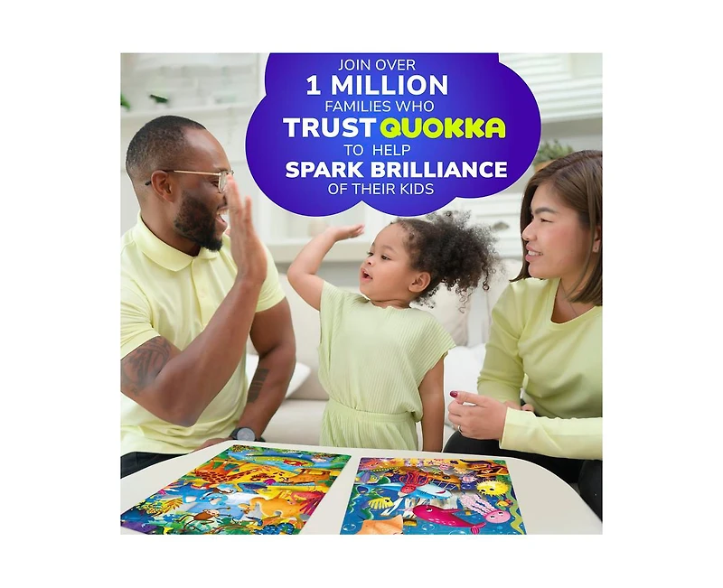Quokka Puzzles for Toddlers 3-5 – 3 x 36 Pieces Floor Kids Ages 2-4