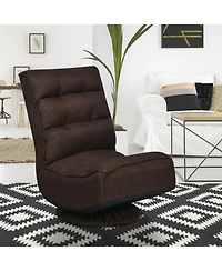 5-Position Folding Floor Gaming Chair
