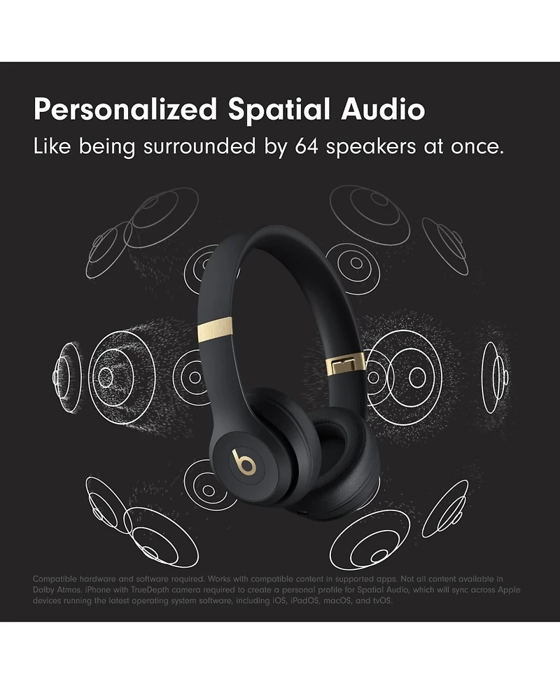 Beats - Solo 4 True Wireless On-Ear Headphones + Power Adapter