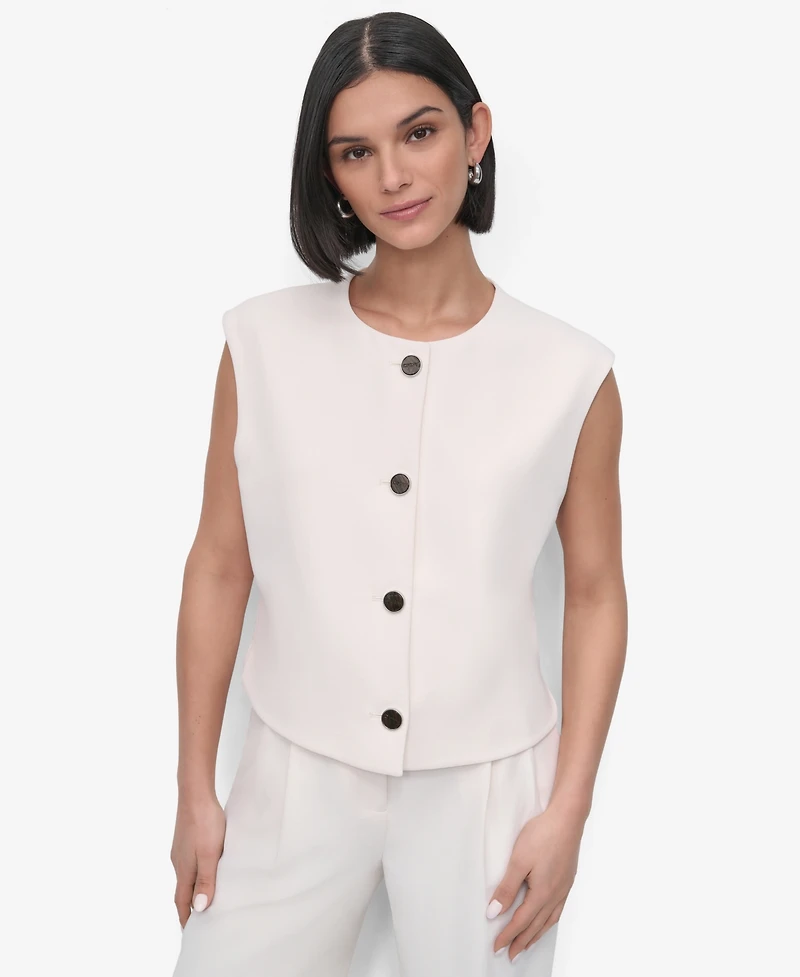 Dkny Petite Aero Crepe Vest