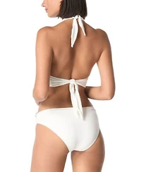Carmen Marc Valvo Womens Halter O Ring Bikini Top Bottoms