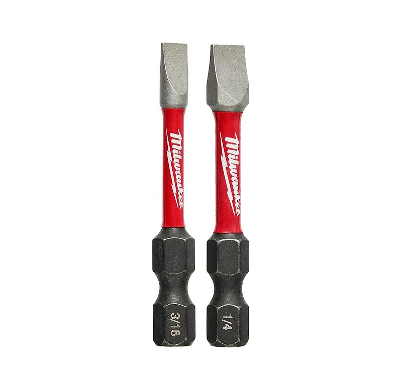 Milwaukee 48-32-4920 Shockwave 2" Slotted #8/#10 Impact Bit Set