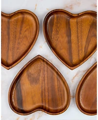 Nambe Eat Your Heart Out Appetizer Plates 4-Pc. Set