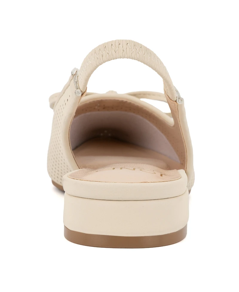 Jones New York Women's Qeemeh Perforated Slingback Flats