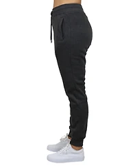Galaxy By Harvic Women's Loose Fit Fleece Lined Jogger Sweatpants