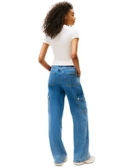 Tommy Jeans Women's Slim-Fit Cropped Ribbed T-Shirt