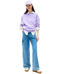 Tommy Jeans Women's Claire High-Rise Wide-Leg Cargo