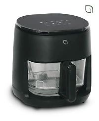 Willow Kitchen 5QT Digital Glass Air Fryer - Self-Cleaning, Digital Touch Screen, Healthier Frying, Watch Your Food Cook