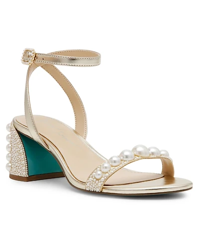 Betsey Johnson Women's Tina Block Heel Dress Sandals