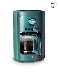 Willow Kitchen 12 Cup Coffee Maker – Programmable Brewing Options with Timer, Beautiful Design, Glass Pot