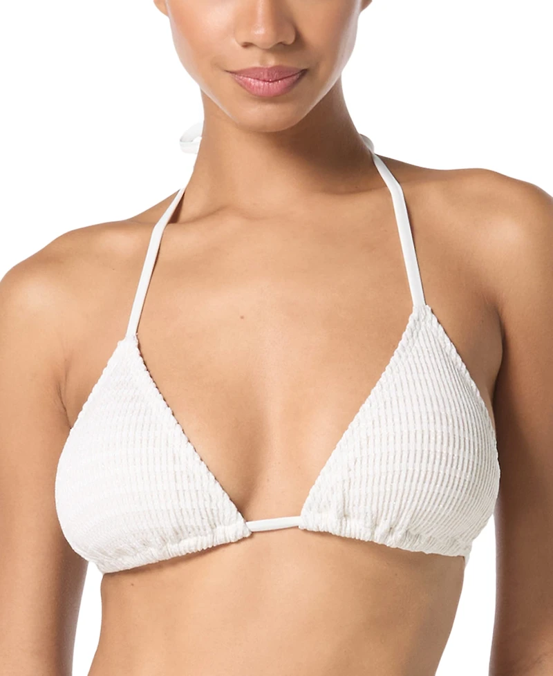 Michael Kors Women's Crochet Halter String-Tie Triangle Bikini