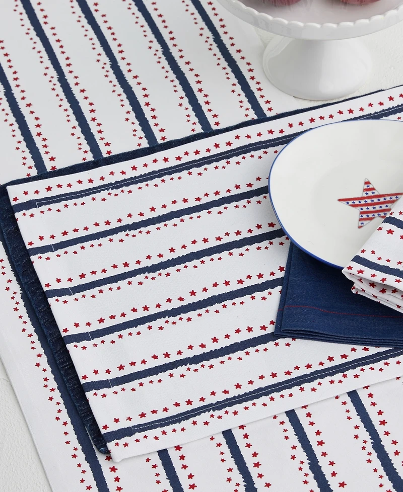 Tableau Mini Stars and Stripes Americana Table Runner, 72" x 14"