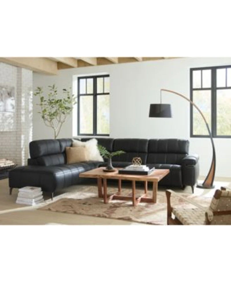 Wyndill Leather Sectional Collection Exclusively At Macys