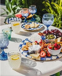 Mackenzie-Childs Royal Check Cheese Course