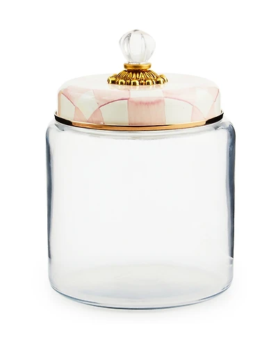 Mackenzie-Childs Rosy Check Kitchen Canister, Large