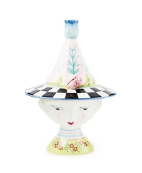 Mackenzie-Childs Rosy Meadow Lady Tulip Lidded Vase