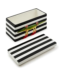 Mackenzie-Childs Patience Brewster Gloria Alligator Lidded Box